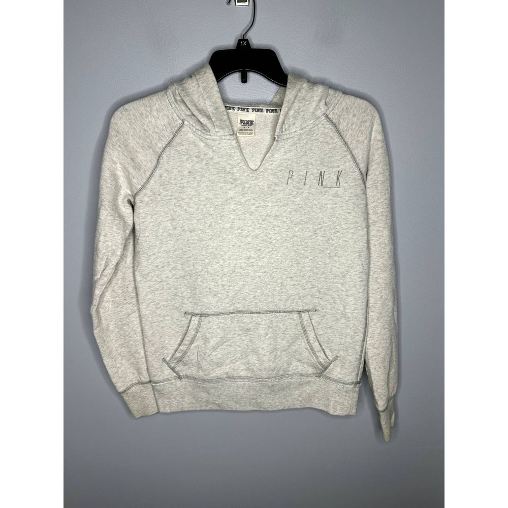 Victoria Secrets Pink Hoodie Heathergrey Womens Small
